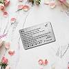 Rectangle 201 Stainless Steel Custom Blank Thermal Transfer Wallet Card DIY-WH0252-017-5