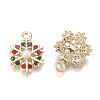 Golden Plated Alloy Charms PALLOY-L228-013G-2