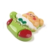 Animal Christmas Socking Theme Opaque Resin Decoden Cabochons RESI-S397-03A-2