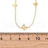 304 Stainless Steel Butterfly Link Chain Necklaces NJEW-R026-23G-5