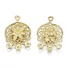 Brass Chandelier Components Link Enamel Settings KK-S349-301-NF-2