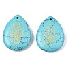 Synthetic Turquoise Pendants G-T122-73H-2