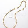 Stainless Steel Minimalist Paperclip Chain Necklaces for Women PQ9782-3