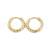 Ion Plating(IP) 304 Stainless Steel Grooved Hoop Earrings EJEW-M218-01B-G-1