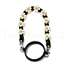 Bohemian Style Cotton Cord Knitted Daisy Cup Belt AJEW-G066-01B-1