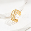 Stainless Steel Fashion Open Cuff Ring for Women CU6656-4