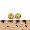 Brass Enamel Beads KK-Q081-06MG-3