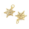 Brass Micro Pave Cubic Zirconia Pendants KK-C092-20A-G-2