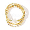 3Pcs Brass Round Beads Stretch Bracelets for Women NV0824-5