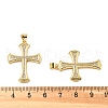 Brass Micro Pave Cubic Zirconia Pendants KK-R229-10G-C-3