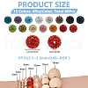   60Pcs 15 Colors Polymer Clay Rhinestone Beads RB-PH0001-30-2