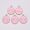 Alloy Enamel Pendants ENAM-S124-01B-09D-2