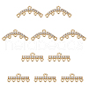 ARRICRAFT 10Pcs 2 Styles Brass Micro Pave Cubic Zirconia Chandelier Component Links FIND-AR0005-59-1