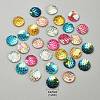 30Pcs 6 Colors Resin Cabochons CRES-YW0001-25-3