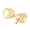 Heart Brass Pendants KK-M327-04A-G-2