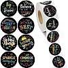 500Pcs Award Paper Self-Adhesive Stickers AJEW-S089-10B-1