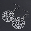 Tarnish Resistant 201 Stainless Steel Dangle Earrings STAS-S105-JN608-1-1