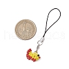 3Pcs Glass Seed Bead Beaded Fish Charm Mobile Straps HJEW-MZ00182-5