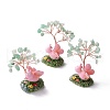 Natural Green Aventurine Chips & Resin Pedestal Display Decorations DJEW-A001-03C-1
