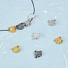 Olycraft 12Pcs 4 Colors Alloy Puppy Beads FIND-OC0003-28-4