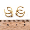 304 Stainless Steel 2 Line Round Clip on Nose Rings AJEW-A062-02G-4
