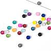 15 Colors Transparent Glass Beads FGLA-X0001-04-6mm-4