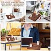 7-Slot Wooden Place Card Display Stands ODIS-WH0029-52C-7