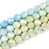 Electroplate Glass Beads Strands EGLA-T021-6mm-15-09-1
