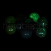 UV Plating Rainbow Iridescent Acrylic Beads PACR-K003-02A-1