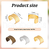   120Pcs 3 Colors Brass Folding Crimp Ends FIND-PH0020-81-2