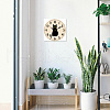 MDF Printed Wall Clock HJEW-WH0058-022-7