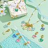Glass Pendant Decorations HJEW-PH01913-5