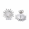 Non-Tarnish 304 Stainless Steel Stud Earring Findings STAS-F286-04P-2