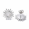 304 Stainless Steel Stud Earring Findings STAS-F286-04P-2