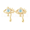 Rack Plating Brass Micro Pave Cubic Zirconia Pendants KK-H486-23G-05-1
