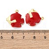Brass Enamel Pendants KK-F895-02G-3