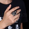 Men's Stainless Steel Finger Rings RJEW-BB29840-9-2