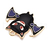 Halloween Theme Rack Plating Alloy Enamel Pendants X1-ENAM-N056-393C-KCG-2