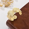 Brass Cuff Rings for Women RJEW-B119-12G-1