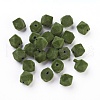 Flocky Acrylic Beads OACR-I001-C01-1