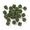 Flocky Acrylic Beads OACR-I001-C01-1