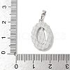 Brass Pave Natural White Shell Pendants KK-S522-07B-P-3
