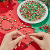 SOFPLATE Christmas Theme 1500Pcs 5 Colors Opaque Acrylic Beads MACR-SP0001-01A-01-3