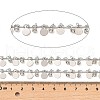 Rack Plating Brass Flat Round Link Chains CHC-A007-15P-2