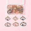 24Pcs 6 Styles Alloy Enamel Pendants FIND-FS0002-67-9