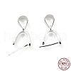 925 Sterling Silver Ice Pick Pinch Bails STER-Z001-122S-05-5