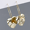 S925 Sterling Silver Heart Hoop Earrings WG5989-1