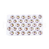 Electroplated Glass Charms EGLA-N006-060-3