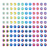 48G 12 Colors Glass Hotfix Rhinestone DIY-TA0004-53-2
