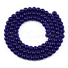 Opaque Solid Color Glass Beads Strands GLAA-T032-P4mm-03-3